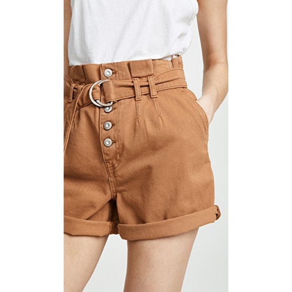free people paper bag shorts
